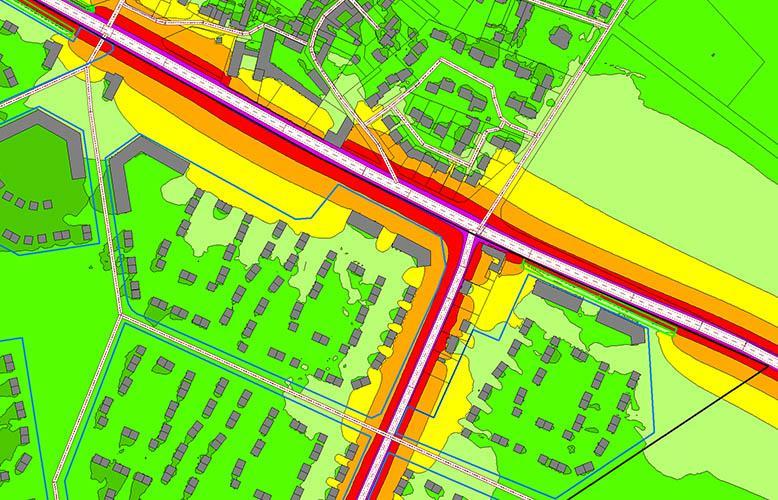 Simulation de l'impact sonore des infrastructures